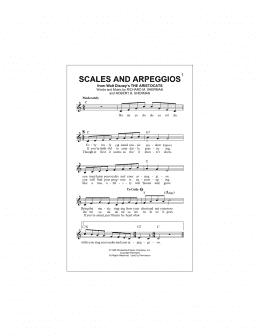 page one of Scales And Arpeggios (Lead Sheet / Fake Book)
