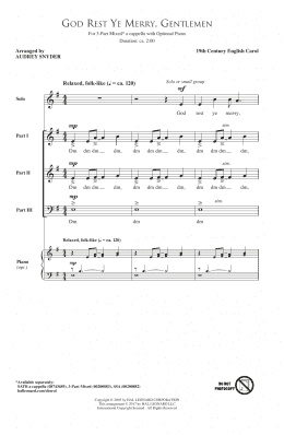 page one of God Rest Ye Merry, Gentlemen (3-Part Mixed Choir)