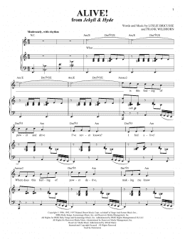 page one of Alive! (Piano & Vocal)