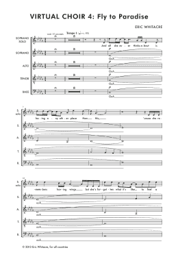 page one of Fly To Paradise (SATB Choir)
