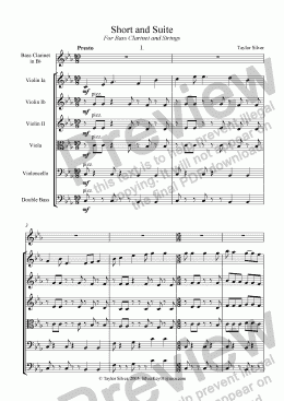 page one of Short and Suite