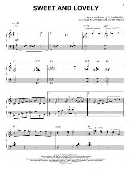 page one of Sweet And Lovely (Piano Solo)