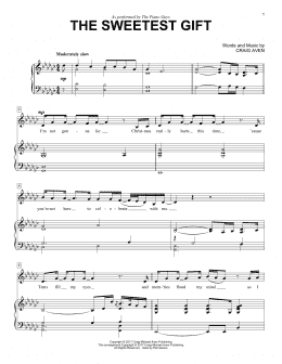 page one of The Sweetest Gift (Piano & Vocal)