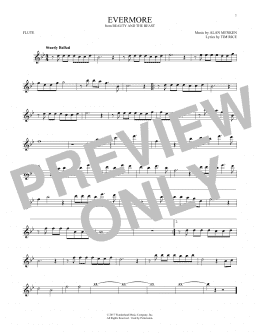 page one of Evermore (from Beauty and the Beast) (Flute Solo)