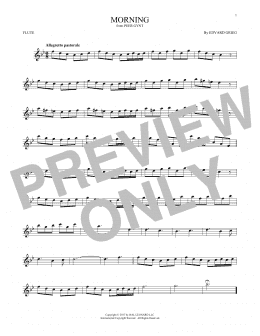 page one of Morning (Flute Solo)
