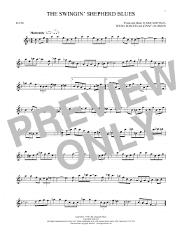 page one of The Swingin' Shepherd Blues (Flute Solo)