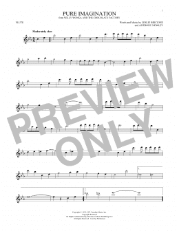 page one of Pure Imagination (Flute Solo)