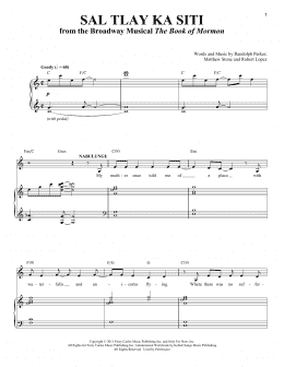 page one of Sal Tlay Ka Siti (Piano & Vocal)