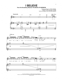 page one of I Believe (Piano & Vocal)