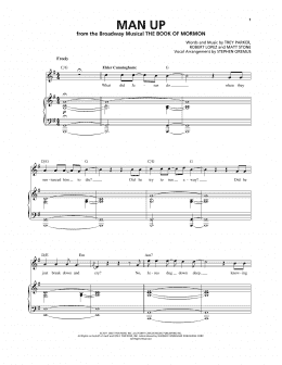 page one of Man Up (Piano & Vocal)