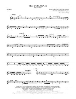 page one of See You Again (Trumpet Solo)