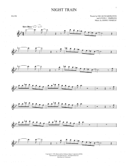 page one of Night Train (Flute Solo)