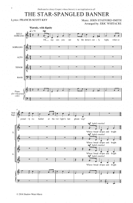 page one of The Star-Spangled Banner (SATB Choir)