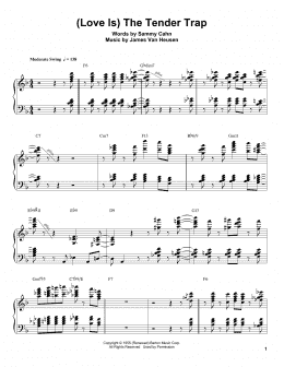 page one of (Love Is) The Tender Trap (Piano Transcription)