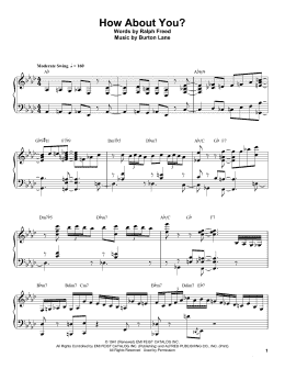 page one of How About You? (Piano Transcription)