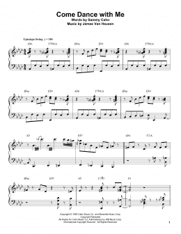 page one of Come Dance With Me (Piano Transcription)