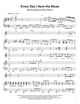 page one of Every Day I Have The Blues (Piano Transcription)