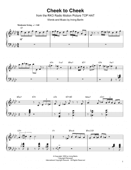 page one of Cheek To Cheek (Piano Transcription)