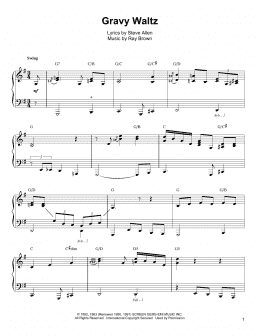page one of Gravy Waltz (Piano Transcription)