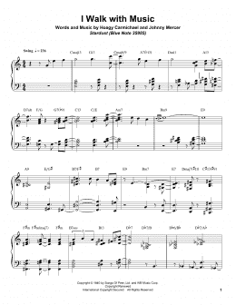 page one of I Walk With Music (Piano Transcription)