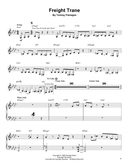 page one of Freight Trane (Piano Transcription)