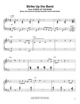 page one of Strike Up The Band (Piano Transcription)