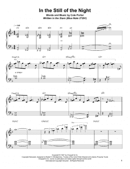 page one of In The Still Of The Night (Piano Transcription)