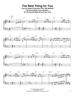 page one of The Best Thing For You (Piano Transcription)