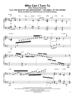 page one of Who Can I Turn To (When Nobody Needs Me) (Piano Transcription)