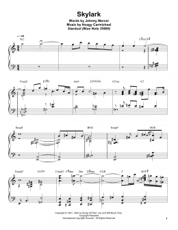 page one of Skylark (Piano Transcription)