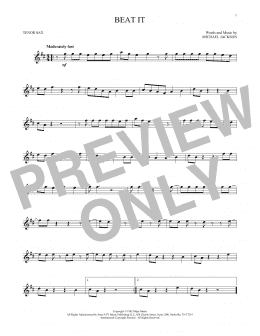 page one of Beat It (Tenor Sax Solo)