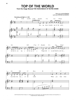 page one of Top Of The World (from The Hunchback Of Notre Dame: A New Musical) (Piano & Vocal)
