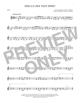 page one of Smells Like Teen Spirit (French Horn Solo)