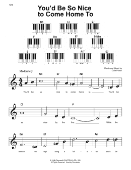 page one of You'd Be So Nice To Come Home To (Super Easy Piano)