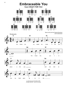 page one of Embraceable You (Super Easy Piano)