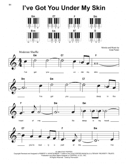 page one of I've Got You Under My Skin (Super Easy Piano)