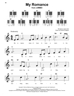 page one of My Romance (Super Easy Piano)