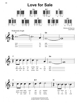 page one of Love For Sale (Super Easy Piano)