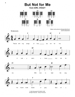 page one of But Not For Me (Super Easy Piano)