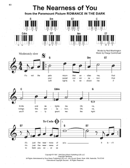 page one of The Nearness Of You (Super Easy Piano)