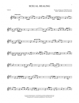 page one of Sexual Healing (Violin Solo)