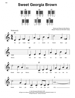 page one of Sweet Georgia Brown (Super Easy Piano)
