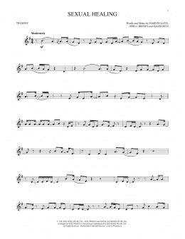page one of Sexual Healing (Trumpet Solo)