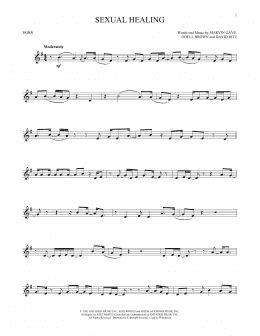 page one of Sexual Healing (French Horn Solo)