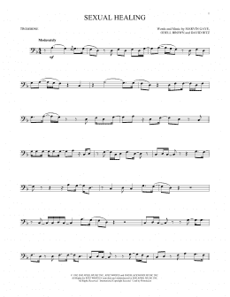 page one of Sexual Healing (Trombone Solo)