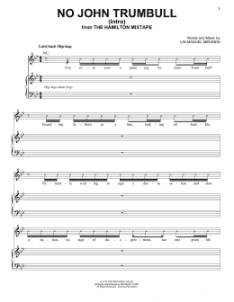 page one of No John Trumbull (Intro) (Piano, Vocal & Guitar Chords (Right-Hand Melody))