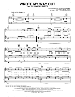 page one of Wrote My Way Out (Piano, Vocal & Guitar Chords (Right-Hand Melody))