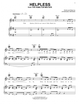 page one of Helpless (Piano, Vocal & Guitar Chords (Right-Hand Melody))