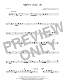 page one of What's Going On (Trombone Solo)