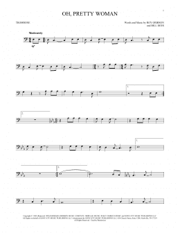 page one of Oh, Pretty Woman (Trombone Solo)